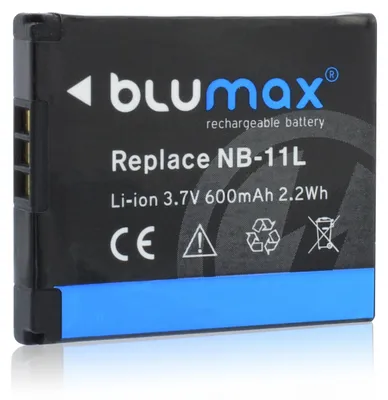 Produktbild von Blumax Akku passend für Canon NB-11L NB-11LH IXUS 170 175 180 185 600 mAh (3,7V)