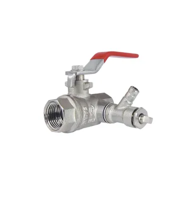 Produktbild von Muffenkugelhahn PN 25 DN 15 - 1/2" IG-IG langer Hebel mit Entleerung für Heizung, Brauchwasser, Grauwasser, Gartenwasser Größe: 1/2 Zoll