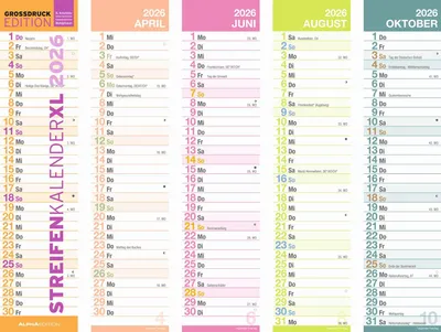 Productafbeelding van AlphaEdition 160586 Strepenplanner - 11,3 x 49,5 cm, grijs/rood