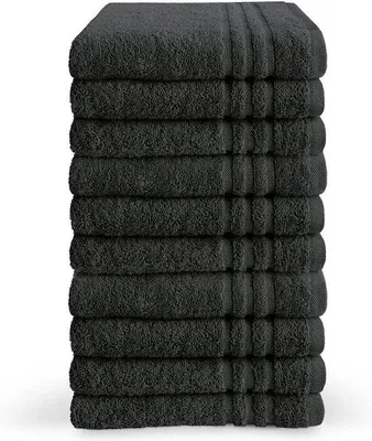 Immagine prodotto di Tomivo® Set di 10 asciugamani, 50 x 100 cm, 100% cotone, 500 g/m² – asciugamani da bagno morbidi e resistenti, lavabili in lavatrice fino a 60 °C, adatti all'asciugatrice