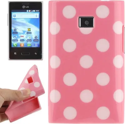 Produktbild von Schutzhülle TPU Punkte Case für Handy LG Optimus L3 / E400