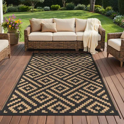 Image de Tapis de jardin d'extérieur, réversible et résistant à l'eau