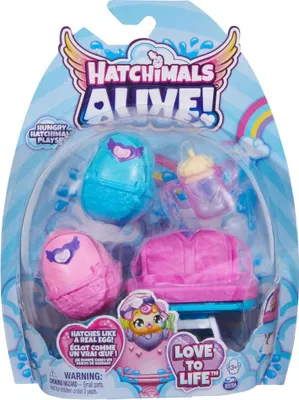 Produktbild von Hatchimals Alive Zwillingswagen Spielset, Tier, 3 Jahr(e), Mehrfarbig