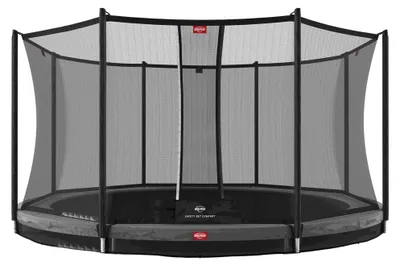 Produktbild von BERG Bodentrampolin Favorit InGround 380 + Sicherheitsnetz Comfort Grau