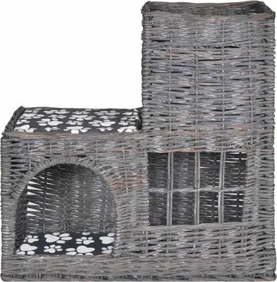Produktbild von vidaXL Kuschelhöhle für Katzen Haustiere mit Kissen Weide