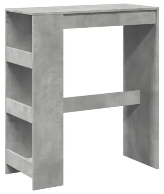 Produktbild von vidaXL Bartisch mit Regal Betongrau 90x40x103,5 cm Holzwerkstoff