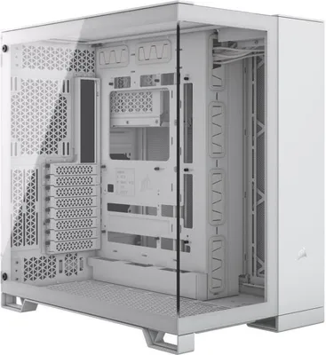 Produktbild von PC Gehäuse, CORSAIR 6500X, Tempered Glass, Mid-Tower, Dual Chamber, Weiß