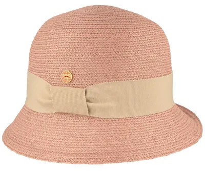 Image de Petit chapeau cloche d'été Mayser, souple, en galon, rouge, taille S