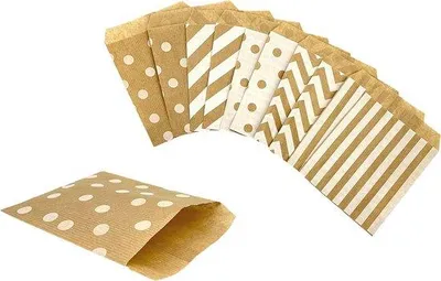 Productafbeelding van Famanu papieren geschenkzakjes - 50 stuks - 13 x 17 cm