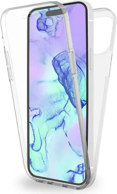 Immagine prodotto di Custodia a 360° per iPhone 15 Pro Max Clear Full Cover Custodia di protezione per telefoni cellulari