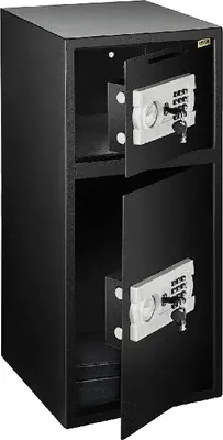Produktbild von Sicherheitsschließfach, Schwerlaststahl, 29 1/2" H x 13 1/2" B x 13 1/2" T, Elektronisches Schloss, 3-8-stelliger Sicherheitscode, Hohe Sicherheitsbewertung