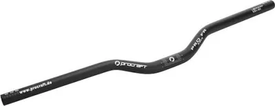 Produktbild von Procraft Lenker Pro FR 25.4 mm/9°/680 mm Schwarz - Riser-Lenker für MTB.