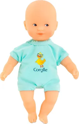 Image de Corolle Mini Bath Baby Doll - Bleu, 20cm