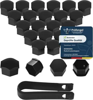Productafbeelding van Universele Wielmoerdoppen 17 mm - 20 Stuks - Kunststof Schroefdoppen