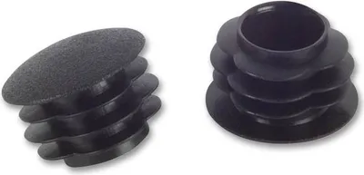 Produktbild von Rohrabschlussstopfen rund 15 mm schwarz VE 50 fix-o-moll