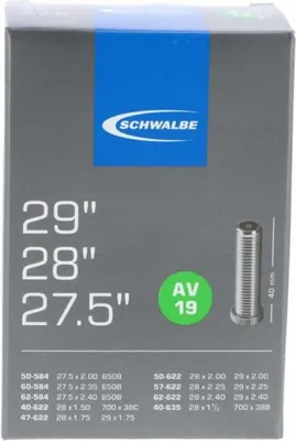 Immagine prodotto di 50 camere d'aria Schwalbe AV19 da 27,5 pollici |28| 29 pollici x 1,50-2,40