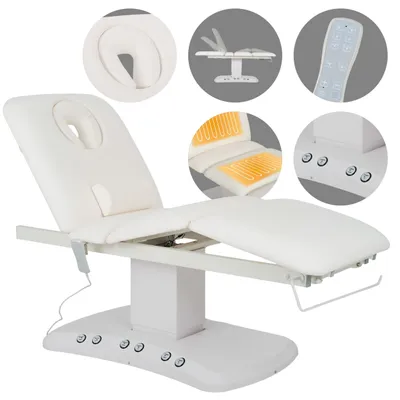 Produktbild von Habys Serenity ERGO 4 mit Heizung | elektrische Kosmetikliege Massageliege Behandlungsliege | Höhenverstellbar Elektrisch | 192 x 68 cm | Weiß