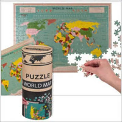 Zdjęcie produktu dla Puzzle z mapą świata, 300 elementów, ok. 24 x 9 cm