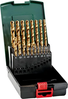 Produktbild von Metabo HSS-TiN-Bohrerkassette, 19-tlg.