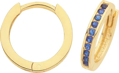 Image de Boucles d'Oreilles Femme Or 375/1000 avec Oxyde de Zirconium - 11mm*2mm; TRS35844
