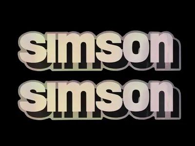 Produktbild von Set: Klebefolie Tank "SIMSON" - Hologramm