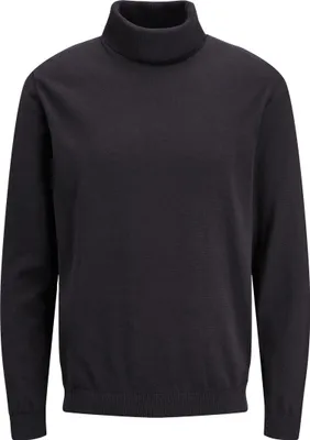 Produktbild von JACK & JONES Rollkragenpullover mit Rippbündchen und Logo-Patch Größe: L