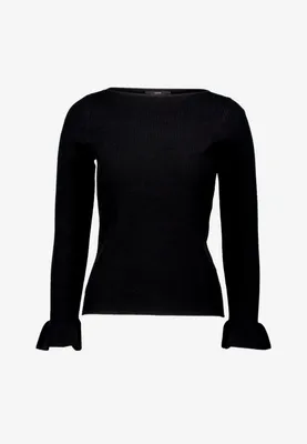 Produktbild von Zero Damen Strickpullover mit Volants am Ärmel