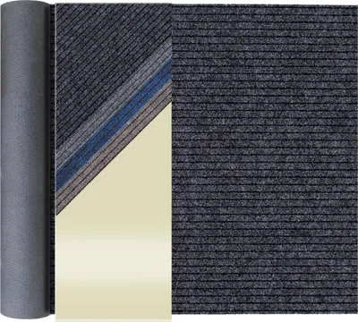 Produktbild von Primaflor Schmutzfangläufer ATLAS 400x2500 cm Anthrazit Sauberlauf Meterware robuster Flurteppich 7 mm