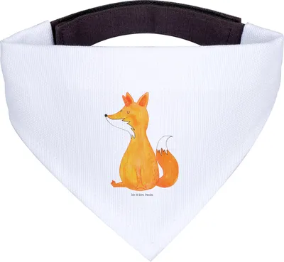 Produktbild von Mr. & Mrs. Panda Tuch Einhorn Fuchs - Weiß - Geschenk, Unicorn, Füchse, Halstuch, Für Hunde, Dreieckstuch, Unicorns, Hund, Fuchshörnchen, Einhörner