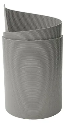 Produktbild von Sichtschutzstreifen zaun|zu RILLE MAXI Streifen 2,05m für 24cm Gittermatten Steingrau 2,05m