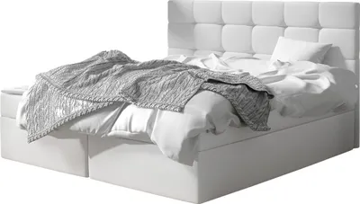 Produktbild von MIRJAN24 Boxspringbett Luanda, Doppelbett mit zwei Bettkästen und Matratze, Ehebett (Farbe: Soft 017, Größe: 140x200 cm)