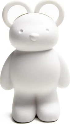 Produktbild von QUALY Schere Büroklammernhalter Magnet für Büroklammern Kunststoff Weiß Teddy