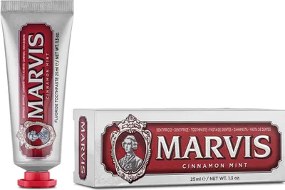 Produktbild von Marvis | Marvis Zahnpasta, Zimt und Minze Zahnpasta, Zahnpasta mit Fluorid, Italienische Zahnpasta | Zimt und Minze - 25ml