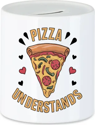 Produktbild von Pizza understands Spardose Pizza Pizzabäcker Italien Pizzaliebhaber Pizzeria Pizza baker