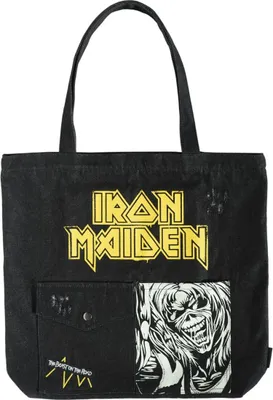 Obrázek produktu pro Erik Editores Iron Maiden Premium Cloth Bag Black Black Jedna velikost