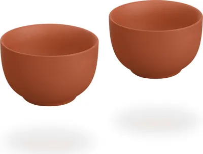 Produktbild von Tenno Teetassen / Teecups / 2 Tassen Ton je 130ml, handgefertigt