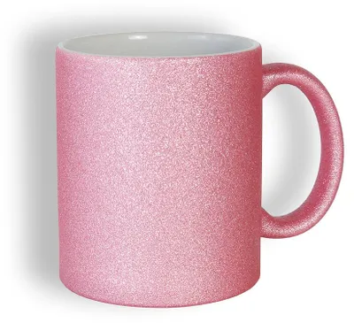 Produktbild von craftcut - Sublimationstasse GLITTER in PINK - 11 oz/330 ml