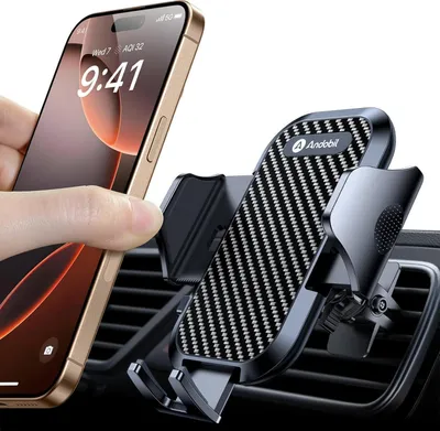 Image de Support de téléphone portable Aération de voiture 2024 Mise à niveau Support de voiture 360° pivotant pour iPhone Galaxy S23 Ultra