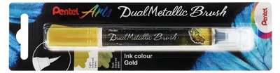 Image de Marqueur pinceau Dual Metallic Brush - or