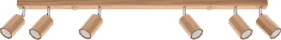 Produktbild von Deckenleuchte ZEKE 6 Eiche 6xGU10 10W Holz 20x5x120cm Sollux Lighting
