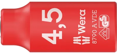 Produktbild von Wera 8790 A VDE Zyklop-Steckschlüsseleinsatz, isoliert, mit 1/4"-Antrieb