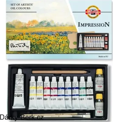 Obrázok produktu pre Súprava olejových farieb Koh-i-noor IMPRESION 10 farieb
