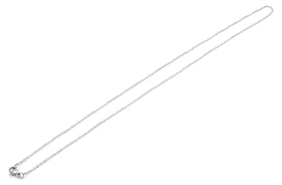 Produktbild von Vintageparts Halskette Edelstahl 316 silberfarben platiniert 50 cm