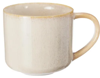 Produktbild von Excellent Houseware Kaffeetasse/Motivtasse Rustikal - 4er-Set - beige - 330 ml - Tassen - Keramik