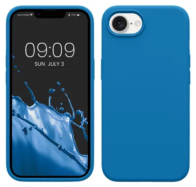 Produktbild von kwmobile Handyhülle für Apple iPhone 17e / iPhone 16e Hülle - Case Silikon - Kabelloses Laden - Schutzhülle Cover in Blue Reef