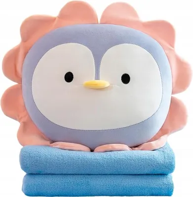 Produktbild von Granda Pinguin Kuscheltier mit Decke 3-in-1 Geschenk Kinder