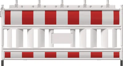 Produktbild von Absperrschrankengitter retroreflektierend Folie Typ RA1/A HDPE L.2100mm SCHAKE