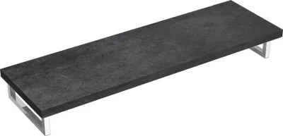 Immagine prodotto di doporro Mensola Sospesa per Lavabo da Appoggio 45x160 cm in Legno Effetto Cemento Grigio, Consolle da Parete per Bagno con Staffe, Mobile da Bagno Design Industriale Platte03