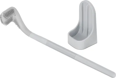 Produktbild von Golf Toilettenbürste mit abnehmbarem langem Griff Keine tote Ecke Reinigungsbürste für Badezimmer HotelGrau
