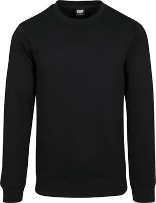 Produktbild von Urban Classics TB2391 | Basic Terry Crew Herrenpulli - Farbe: Black - Größe: 3XL